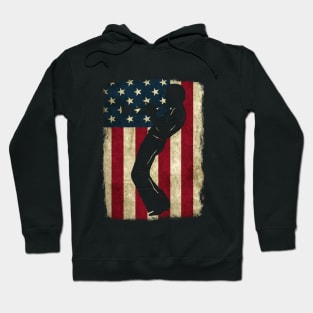 Vintage American Flag Miles Legend Hoodie